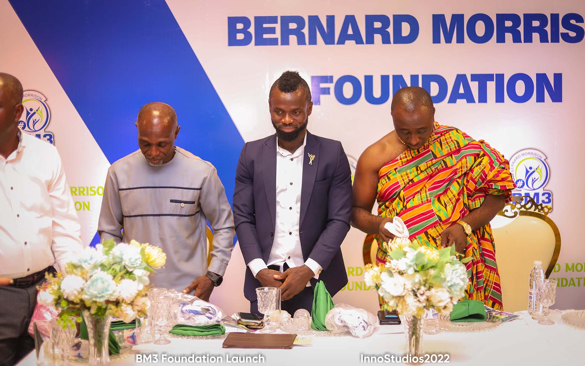 Opening prayer session at the launch of BM3 Family Foundation